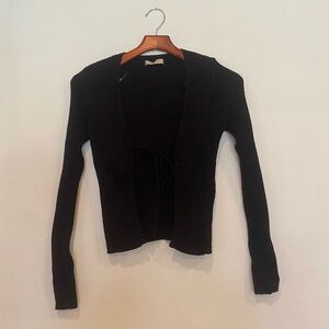 Women's Black Active USA Cardigan Large